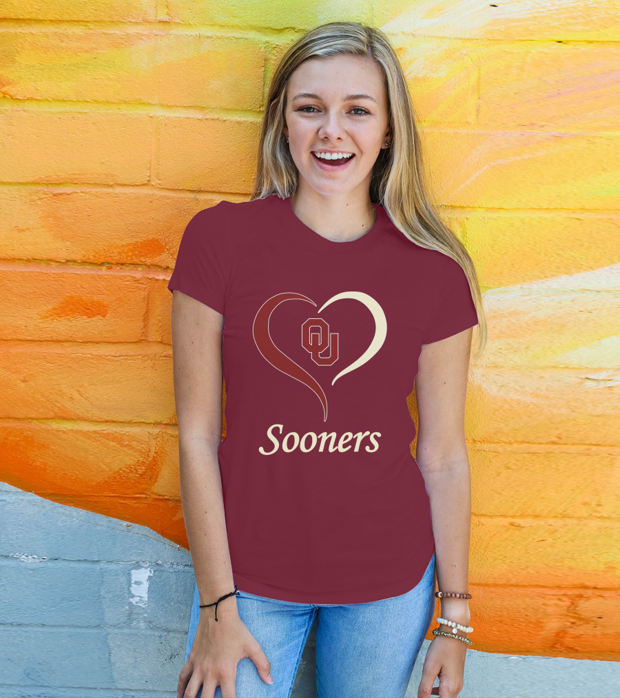 Sooners OU Heart T-Shirt