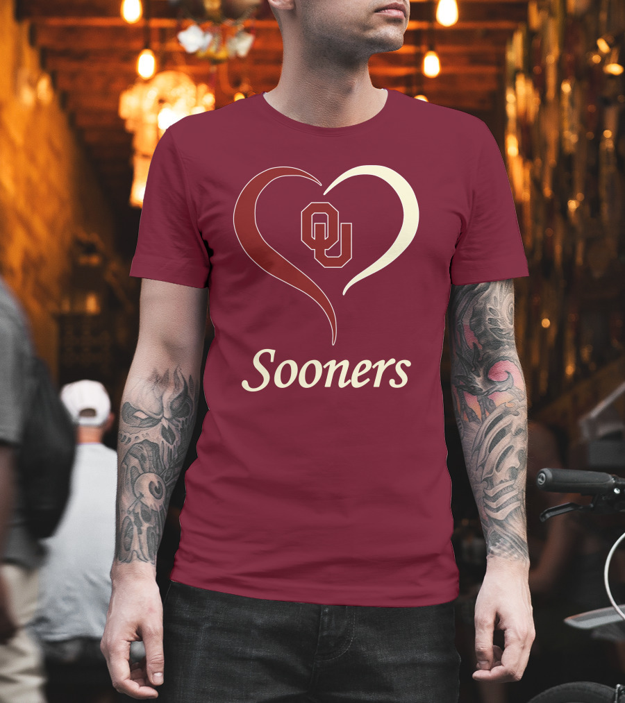 Sooners OU Heart T-Shirt