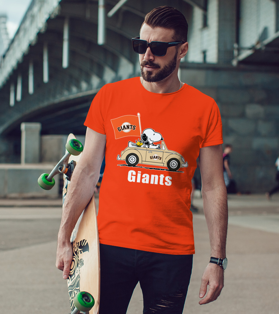 Giants Snoopy Car Adventure T-Shirt