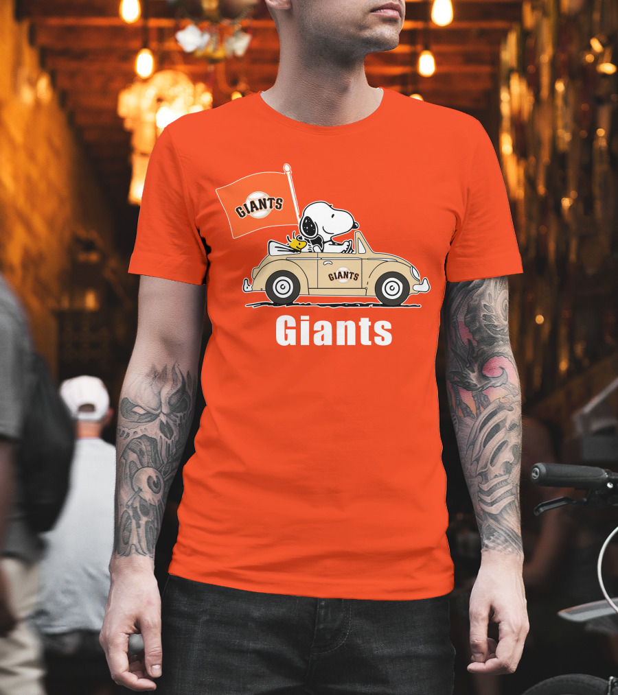 Giants Snoopy Car Adventure T-Shirt