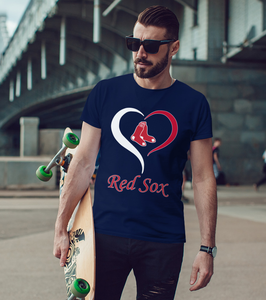 Red Sox Heart Logo Boston Pride T-Shirt
