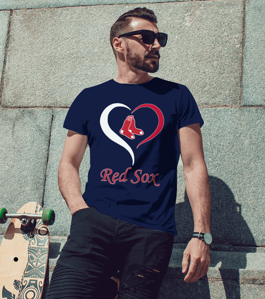 Red Sox Heart Logo Boston Pride T-Shirt