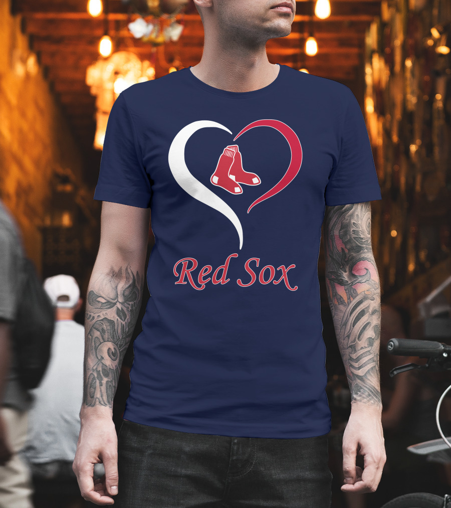 Red Sox Heart Logo Boston Pride T-Shirt