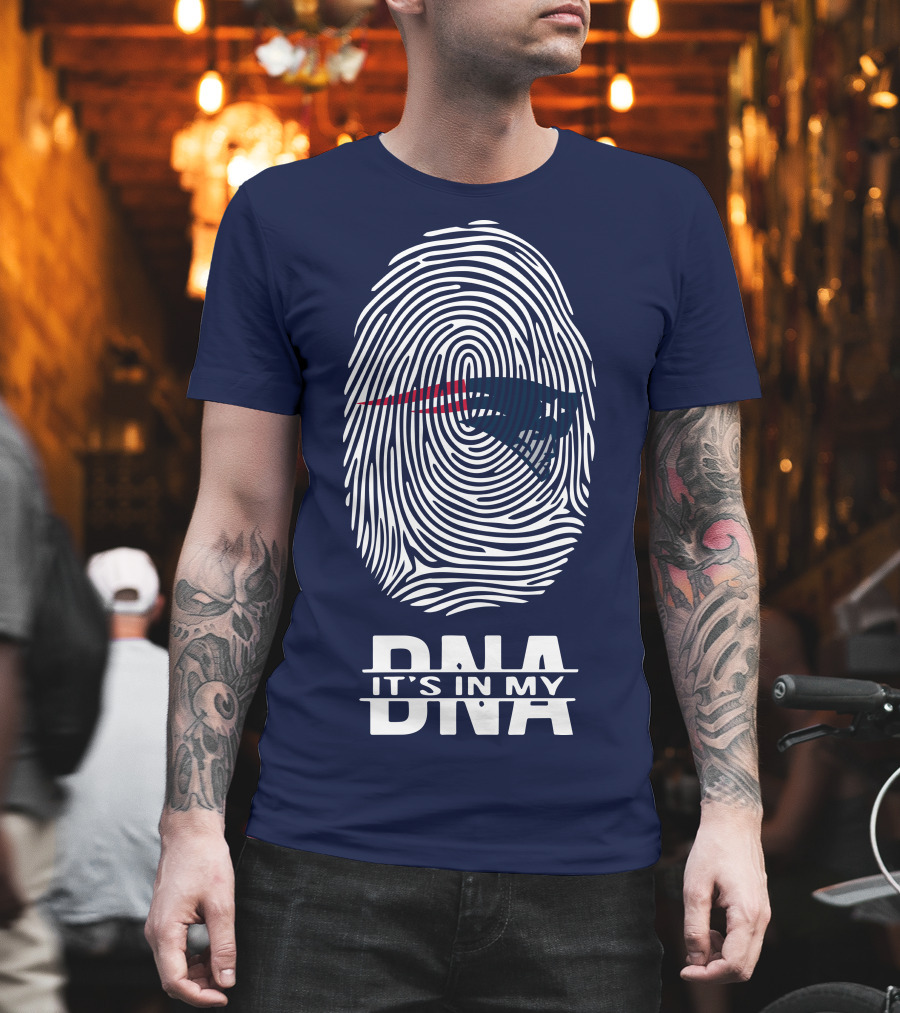 New England Patriots It's In My DNA Fingerprint T-Shirt