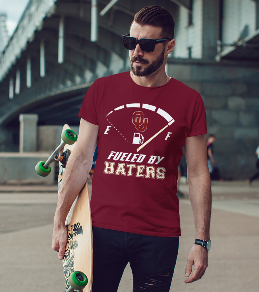 Oklahoma Sooners Fueled By Haters Energy Meter OU T-Shirt