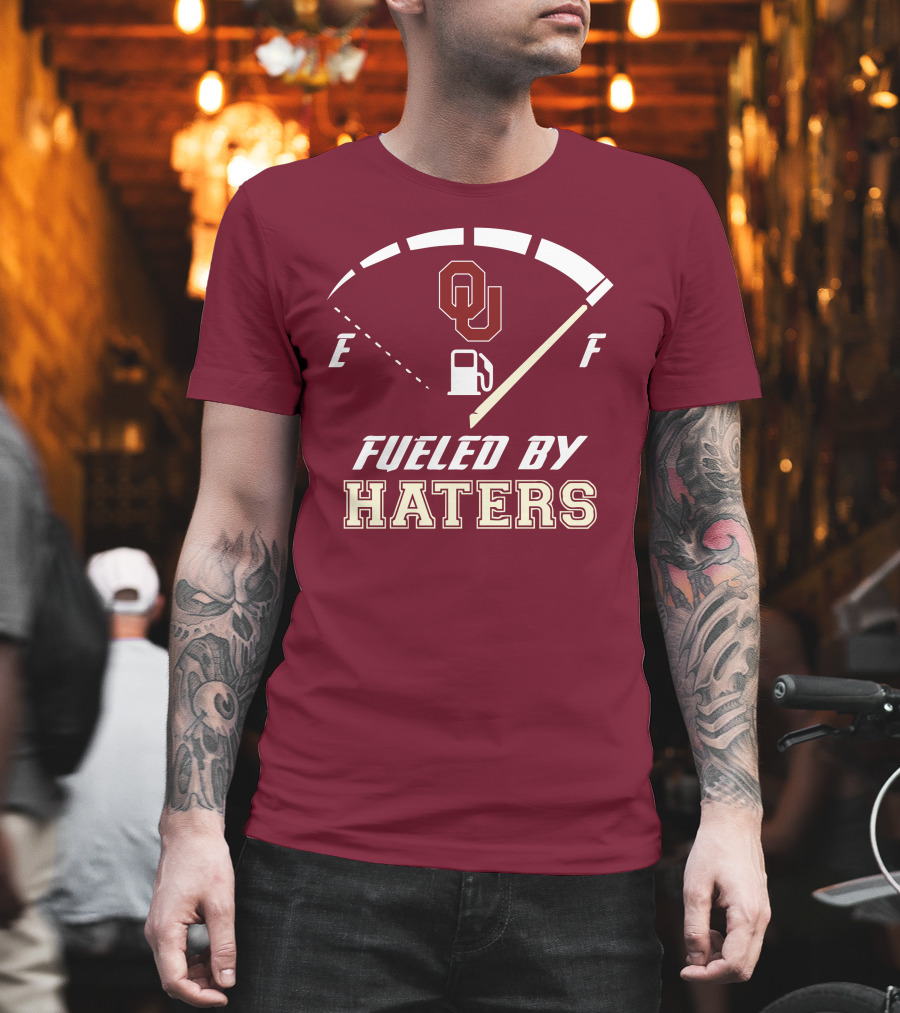 Oklahoma Sooners Fueled By Haters Energy Meter OU T-Shirt