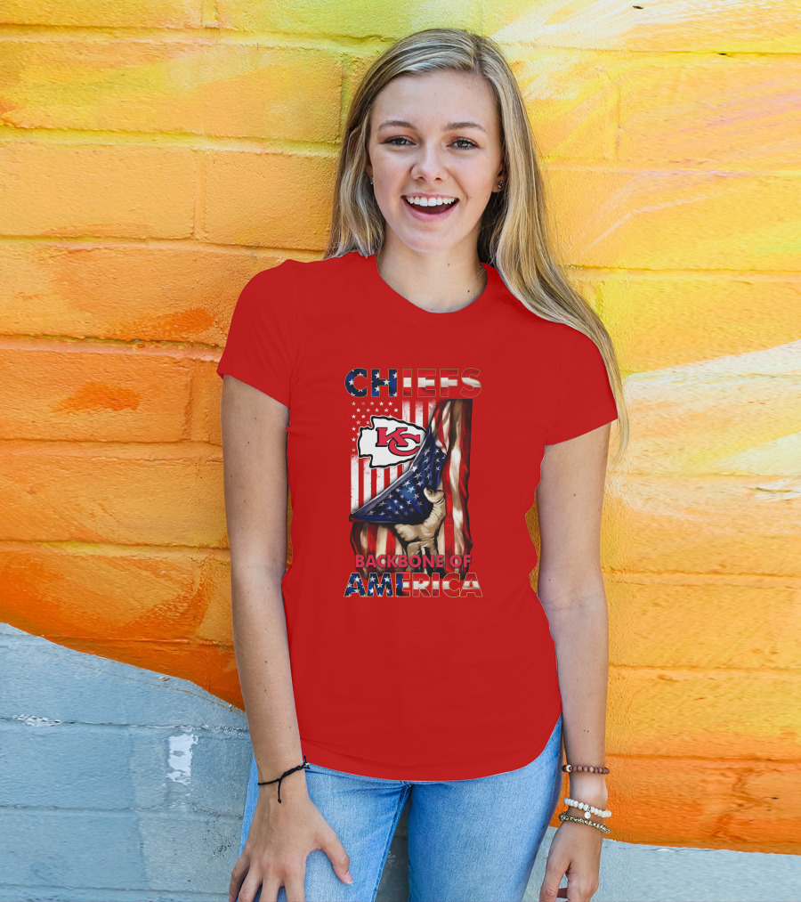 Chiefs Kc Backbone Of America T-Shirt
