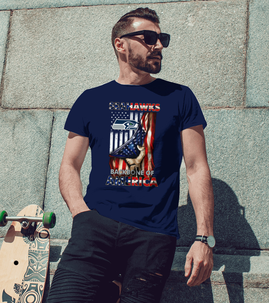 Seattle Seahawks Backbone Of America T-Shirt