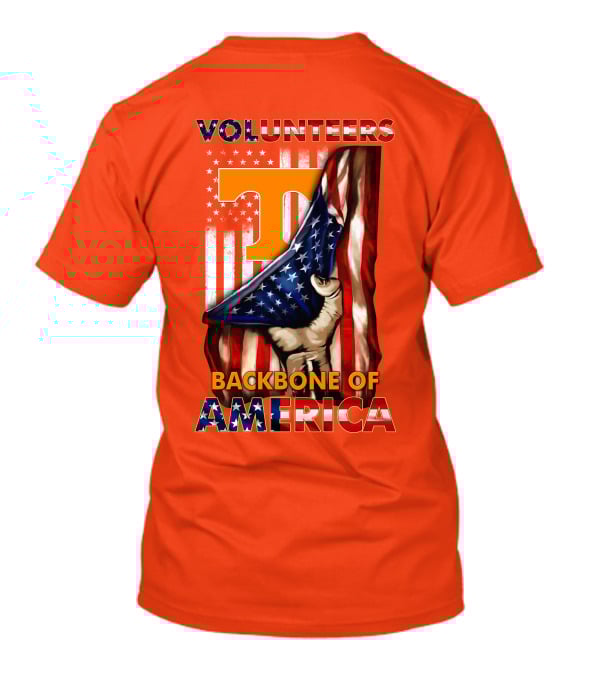 Tennessee Volunteers Backbone Of America Patriotic T-Shirt