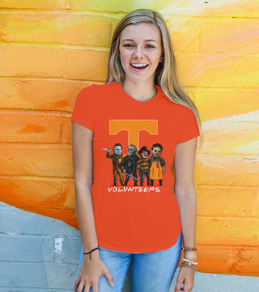Tennessee Volunteers Halloween Horror Icons Squad T-Shirt