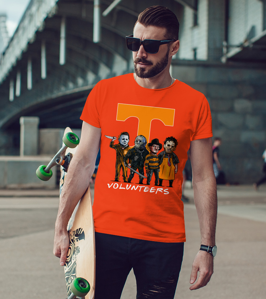 Tennessee Volunteers Halloween Horror Icons Squad T-Shirt