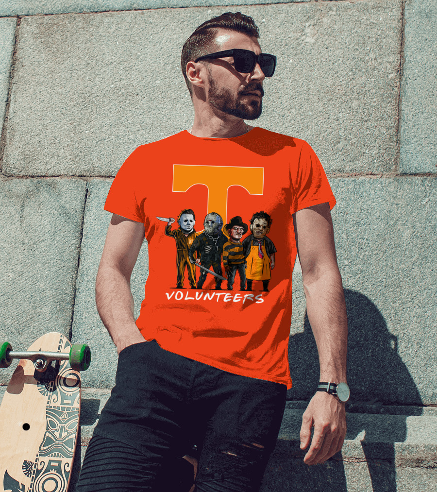 Tennessee Volunteers Halloween Horror Icons Squad T-Shirt