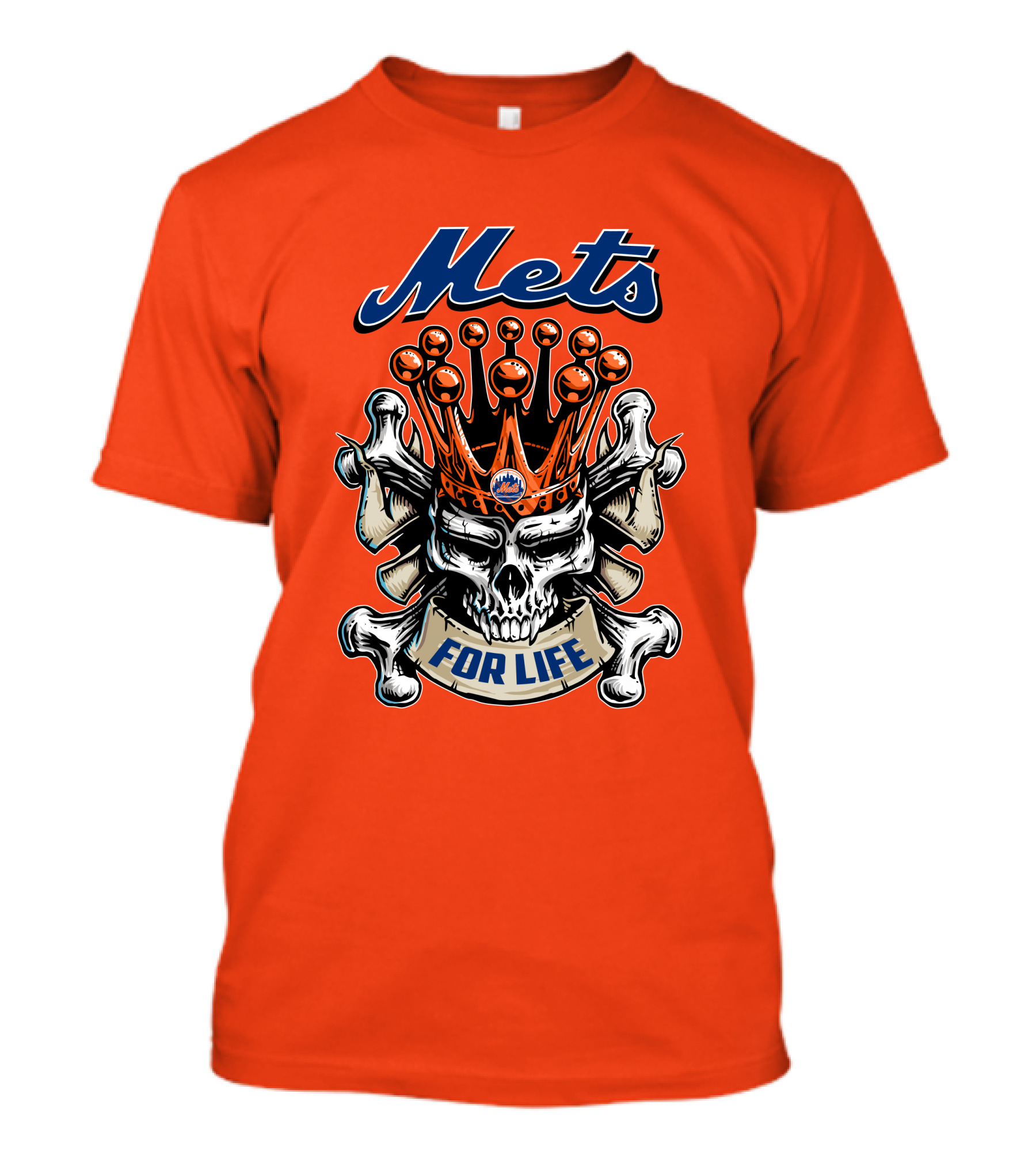 Mets Skull King For Life T-Shirt