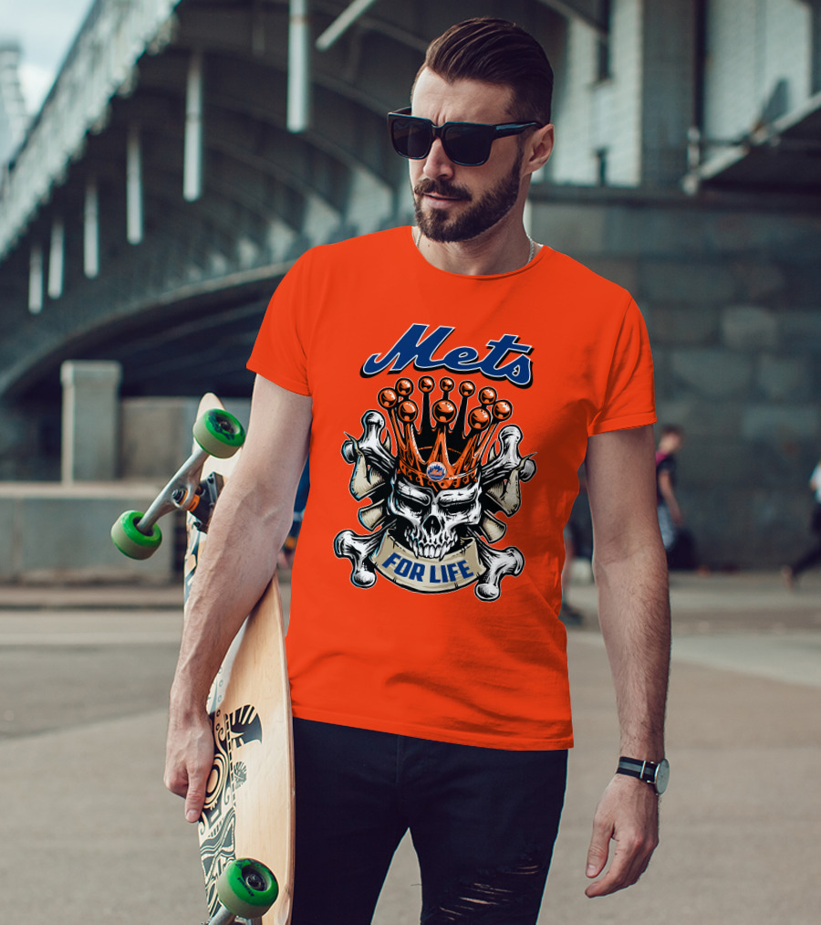 Mets Skull King For Life T-Shirt