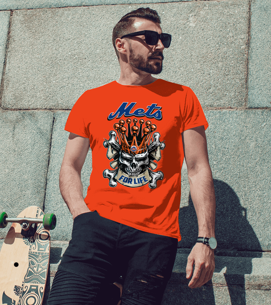 Mets Skull King For Life T-Shirt