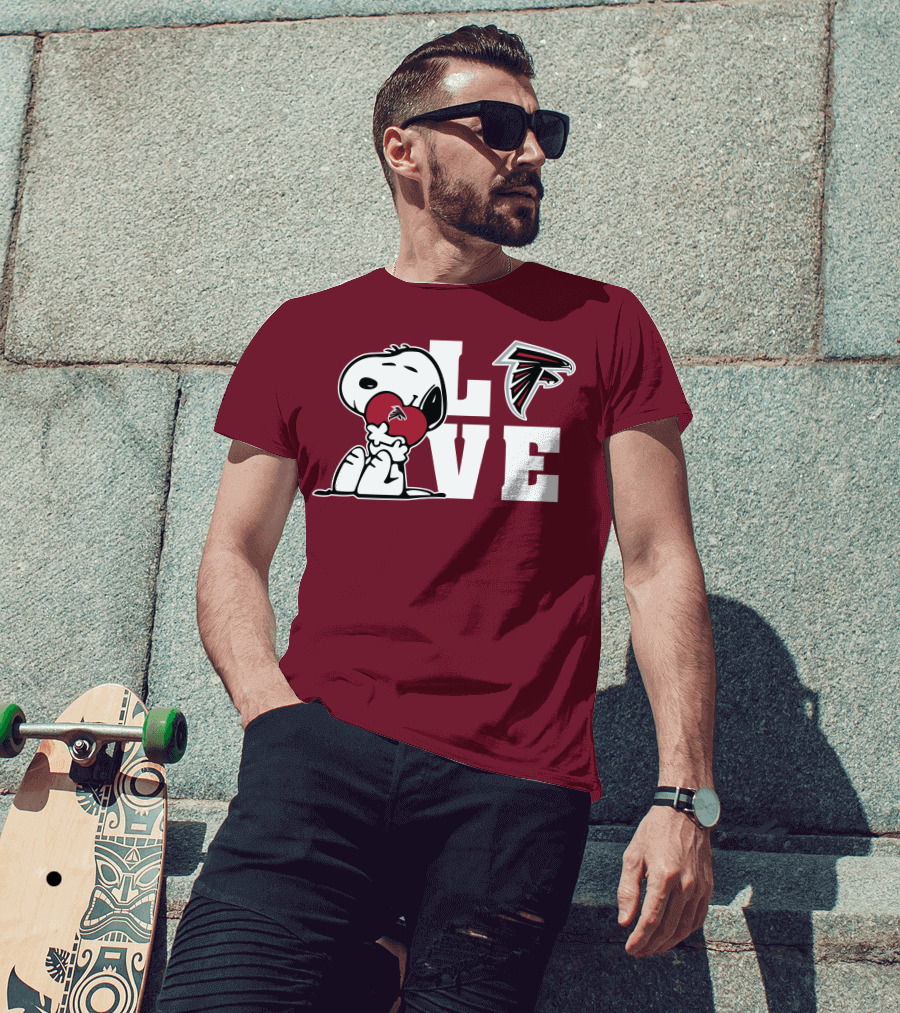 Snoopy Atlanta Falcons Love T-Shirt