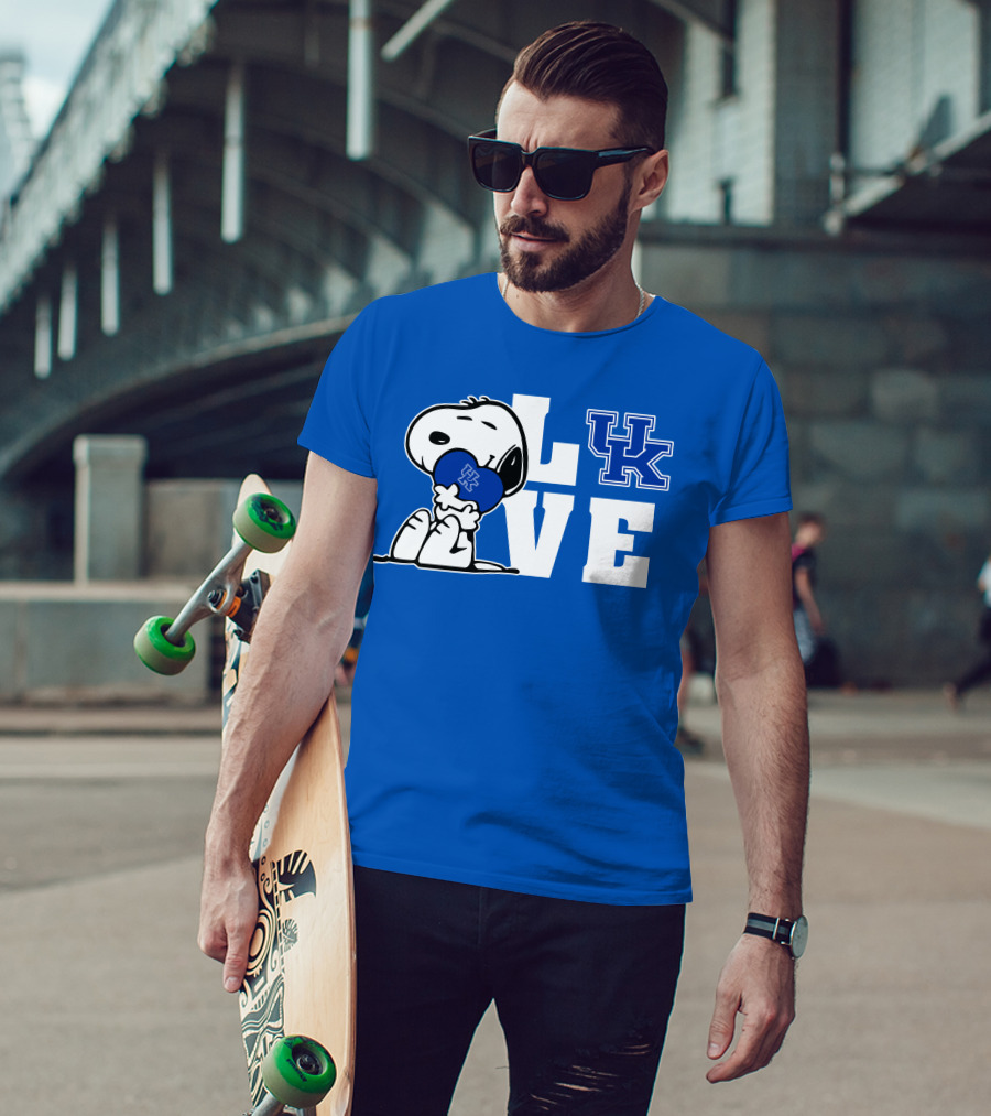 Snoopy Love Uk Kentucky Wildcats T-Shirt
