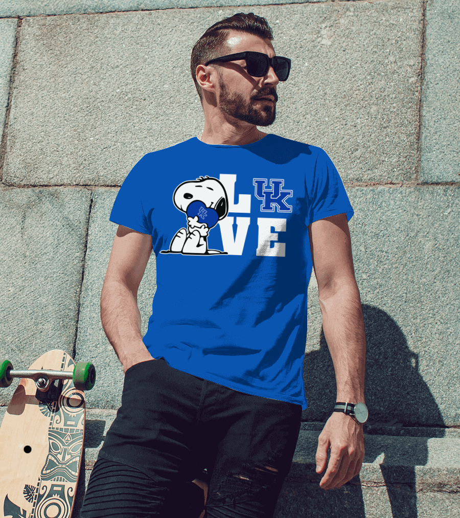 Snoopy Love Uk Kentucky Wildcats T-Shirt