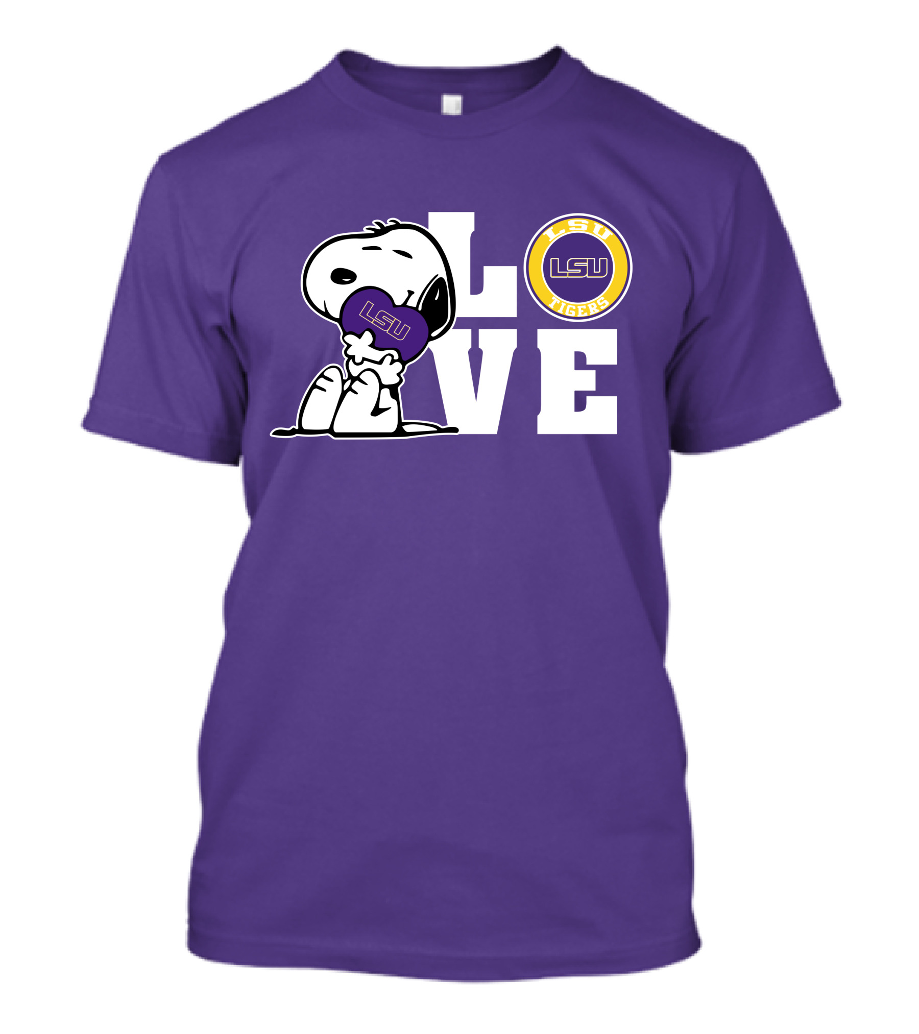 Snoopy Love LSU Tigers LSU T-Shirt
