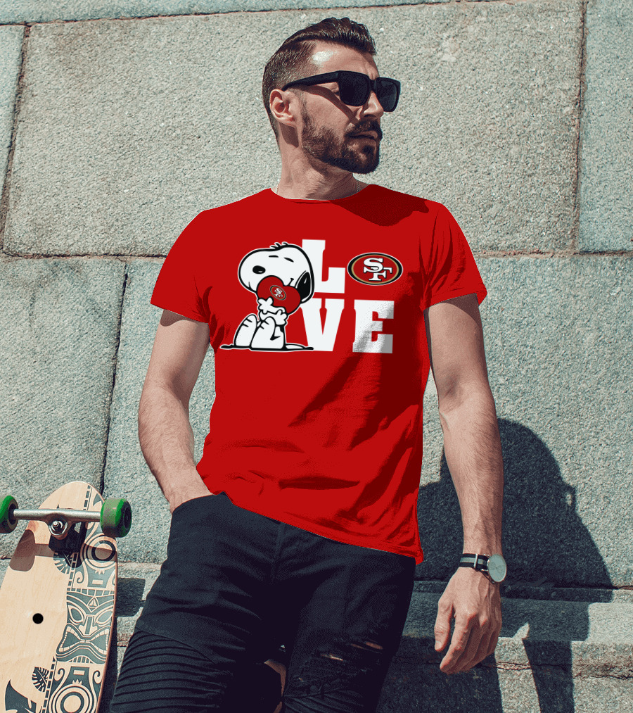 Snoopy Love San Francisco 49ers Sf T-Shirt