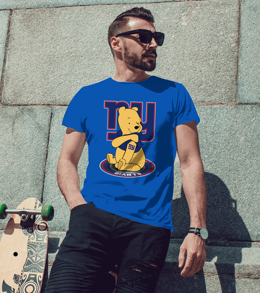 New York Giants Winnie The Pooh Ny Giants T-Shirt