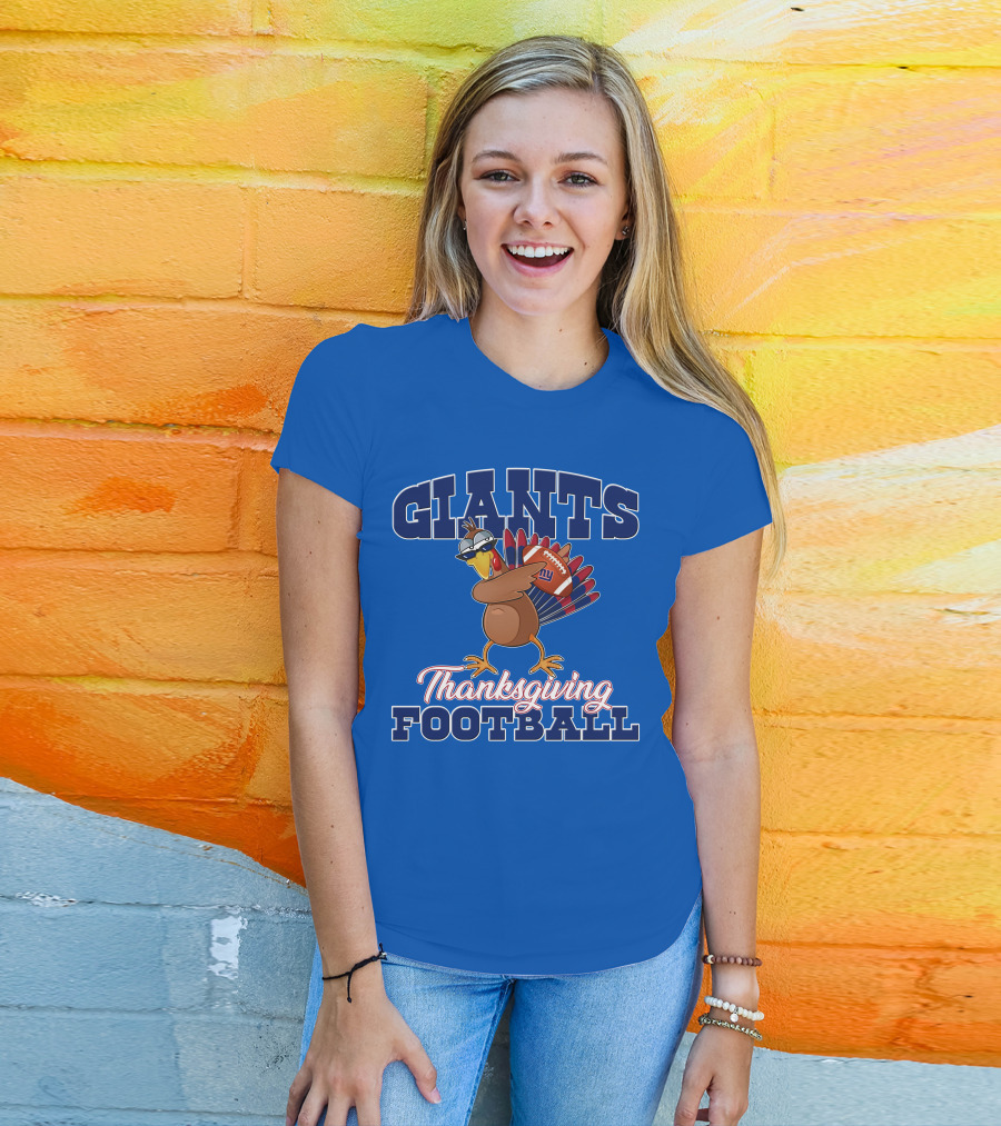 Giants Thanksgiving Football Turkey T-Shirt