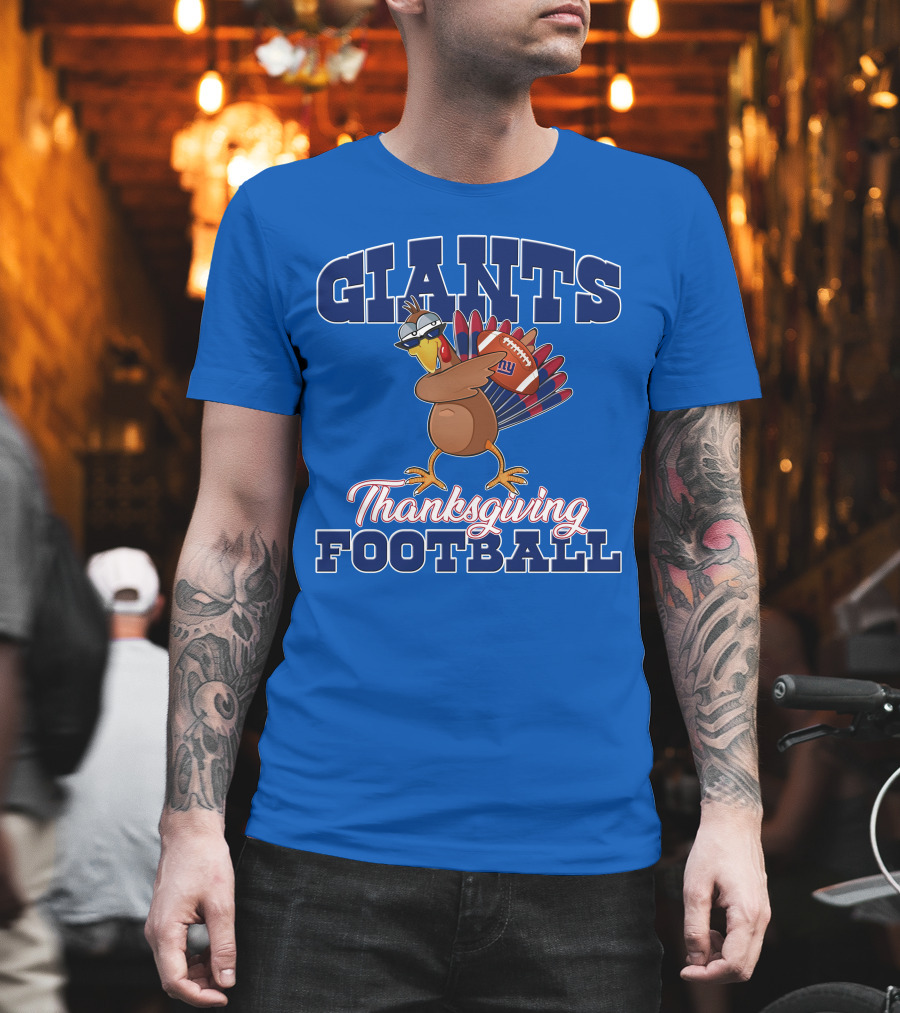 Giants Thanksgiving Football Turkey T-Shirt