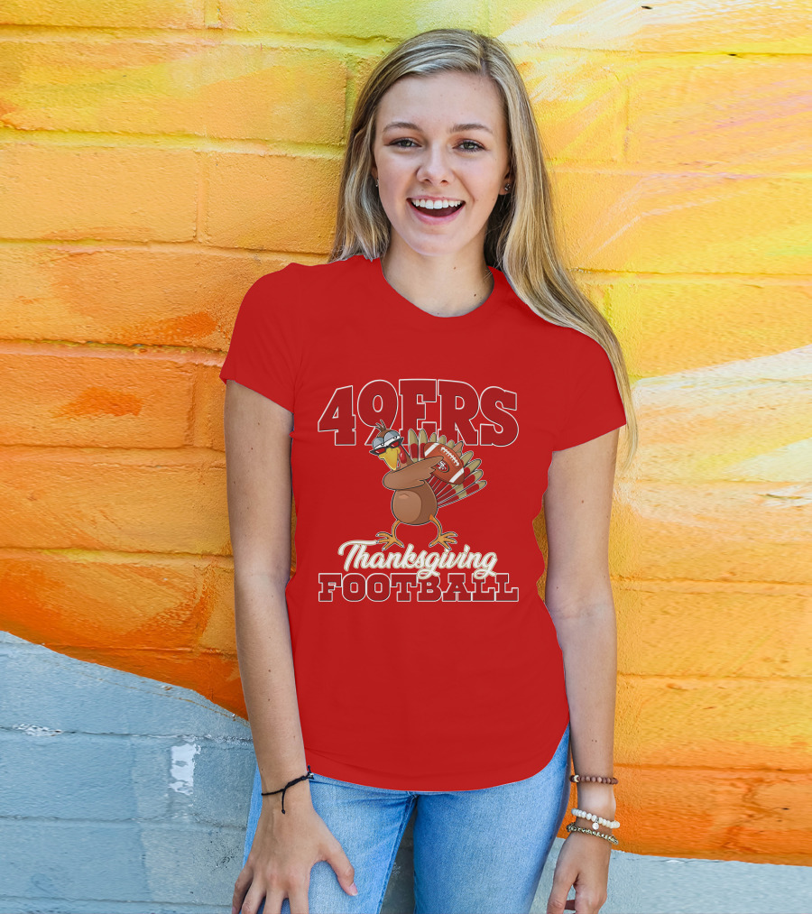 49ers Thanksgiving Football Turkey T-Shirt