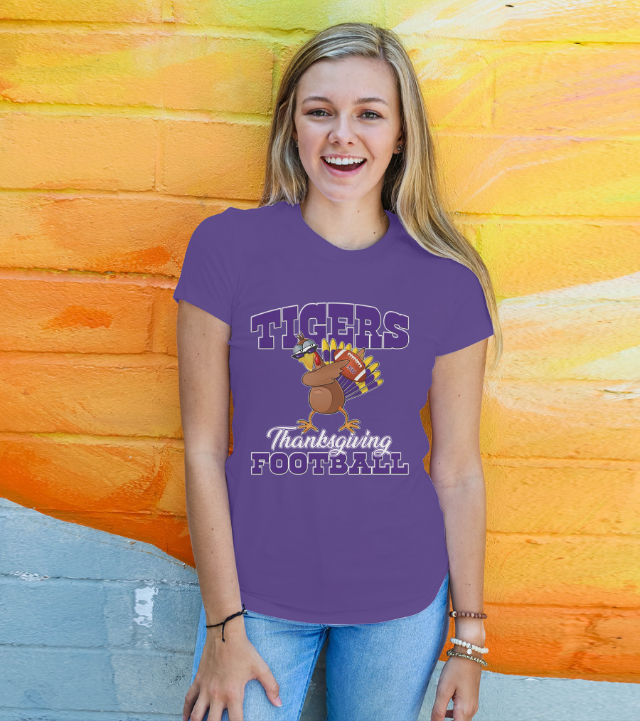 Tigers Thanksgiving Football LSU Turkey T-Shirt