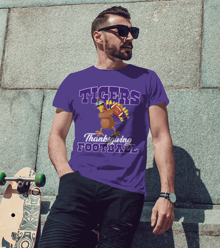 Tigers Thanksgiving Football LSU Turkey T-Shirt