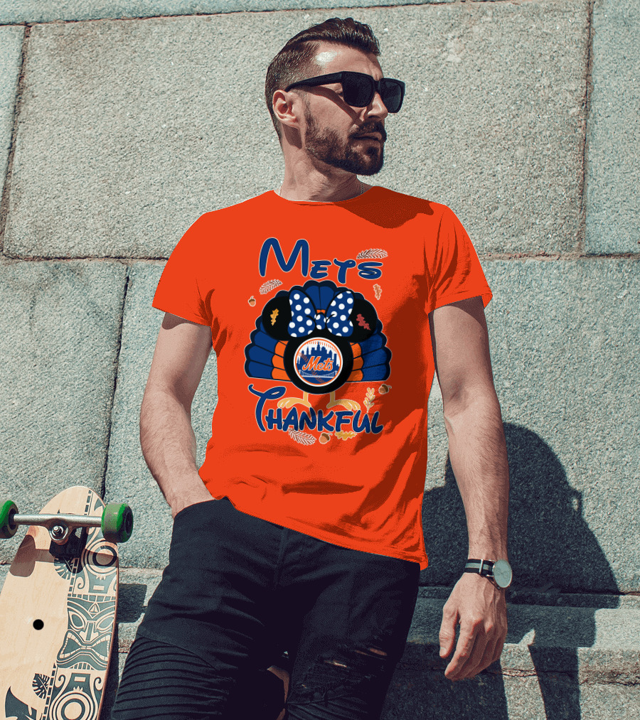Mets Thankful Thanksgiving Minnie T-Shirt