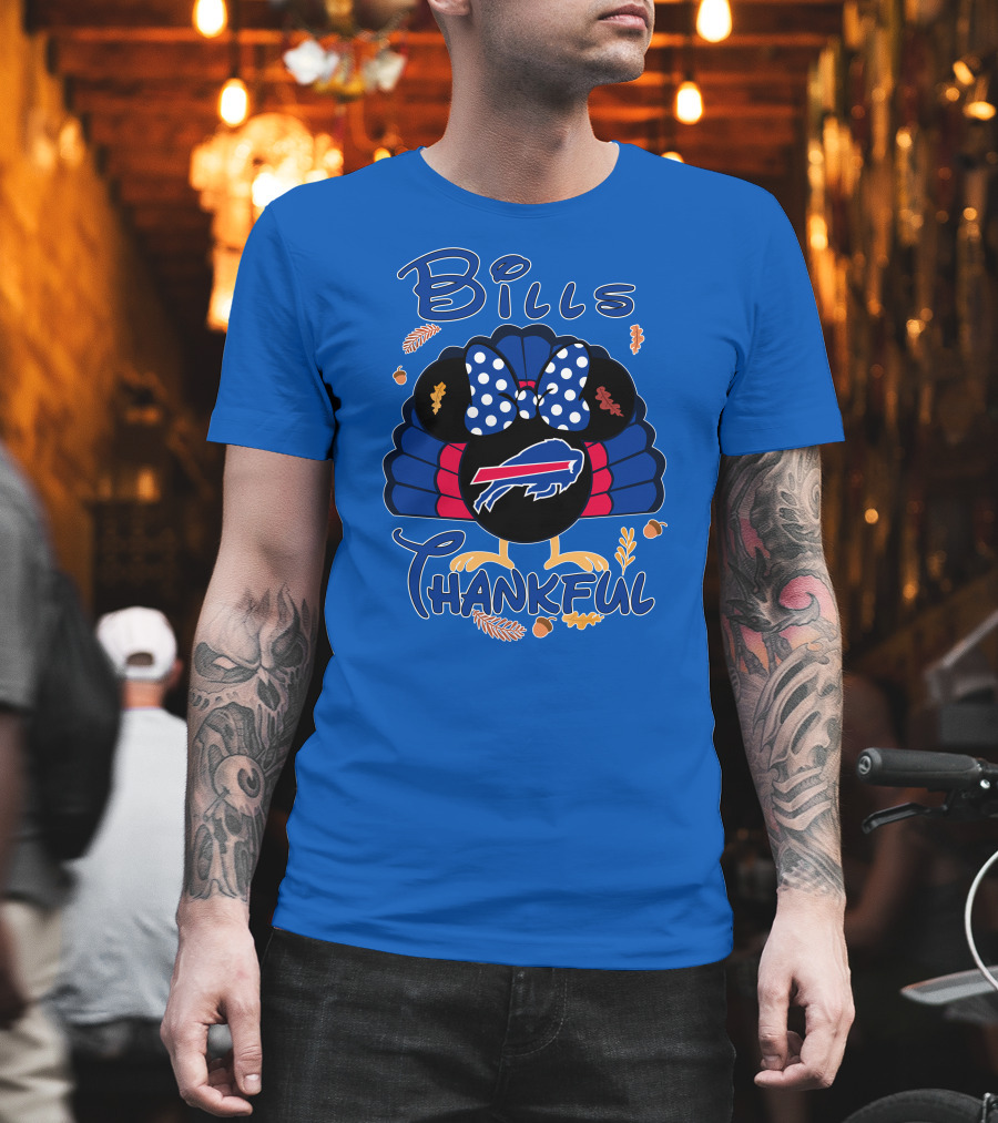 Bills Thankful Buffalo Bills Minnie Thanksgiving T-Shirt
