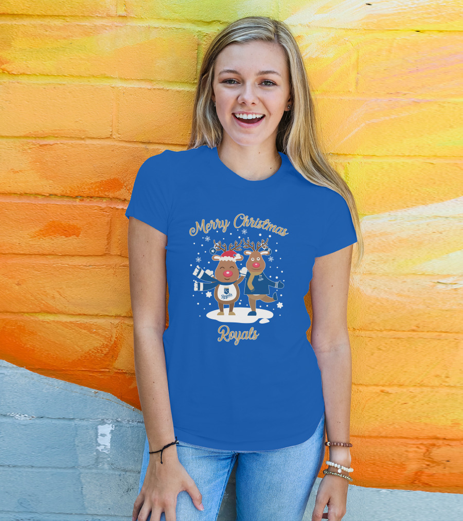 Merry Christmas Kansas City Royals Reindeer T-Shirt
