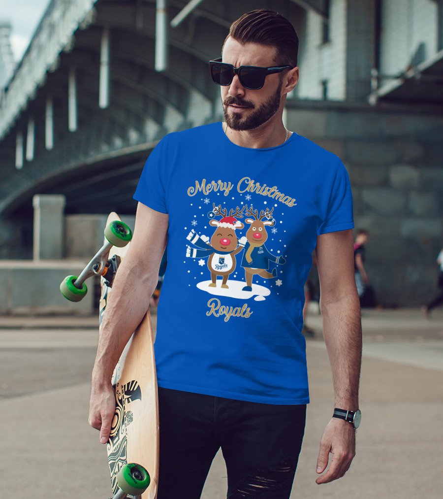 Merry Christmas Kansas City Royals Reindeer T-Shirt