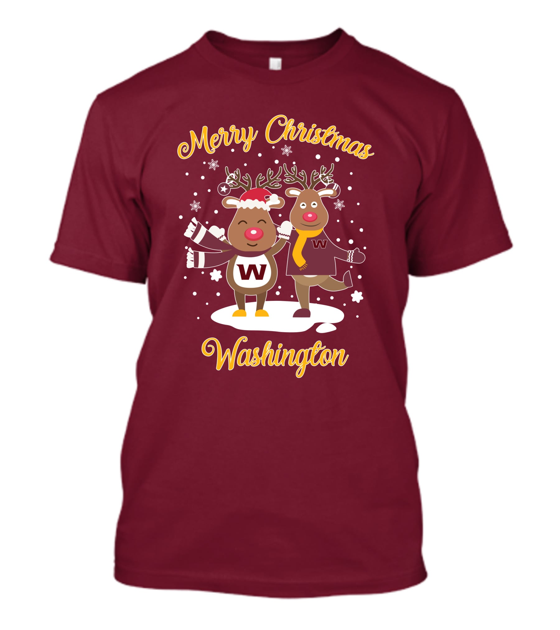 Merry Christmas Washington Football Team Reindeer T-Shirt
