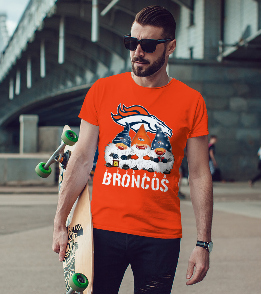 Denver Broncos Merry Christmas Happy Holidays Broncos T-Shirt