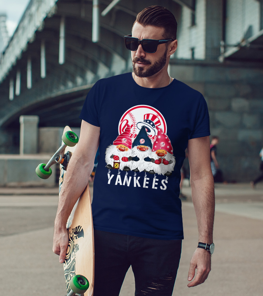 Yankees Merry Christmas Happy Holidays New York Yankees T-Shirt