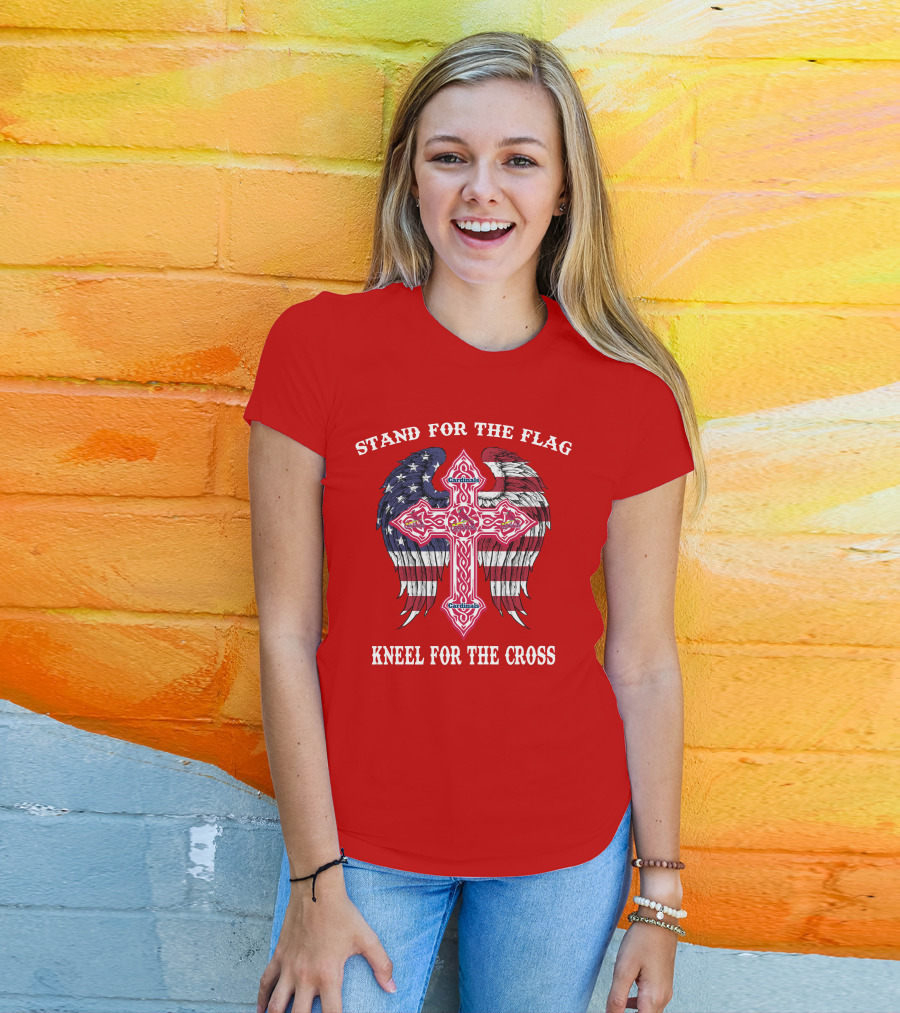 Stand For The Flag Kneel For The Cross St. Louis Cardinals T-Shirt