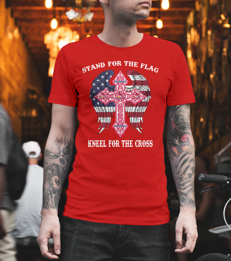 Stand For The Flag Kneel For The Cross St. Louis Cardinals T-Shirt