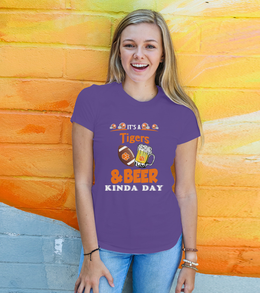 It's A Clemson Tigers Football And Beer Kinda Day T-Shirt