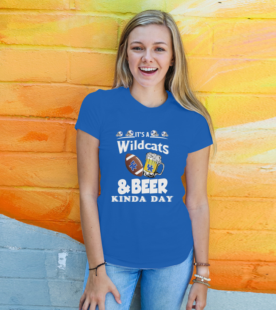 It's A Wildcats Football Beer Kinda Day T-Shirt