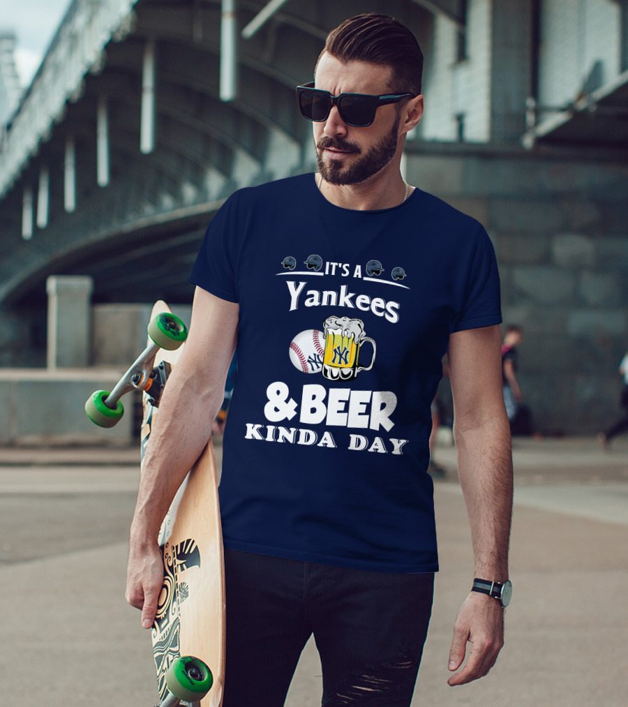 Yankees Baseball And Beer Fans Perfect Day T-Shirt