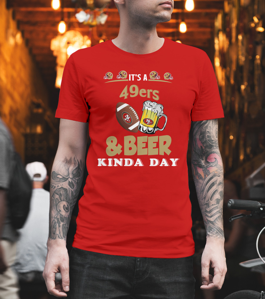 San Francisco 49ers Football and Beer Day T-Shirt