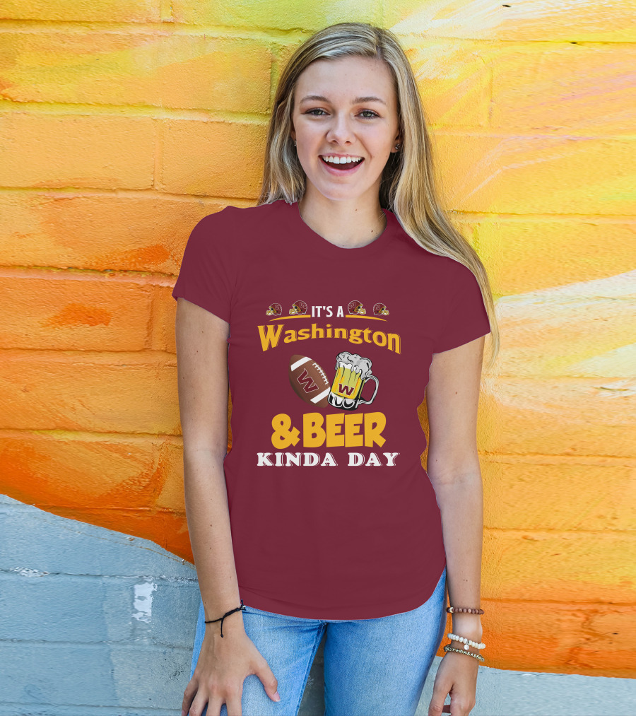 Washington Football And Beer Celebration Day T-Shirt