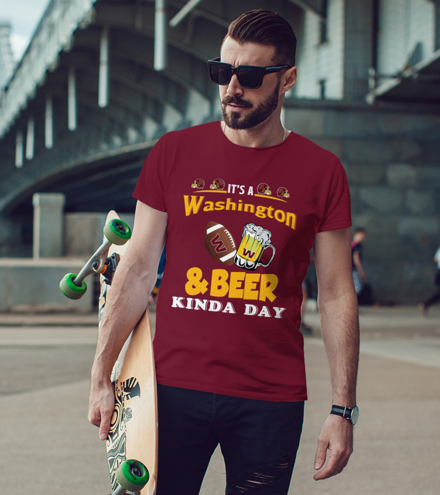 Washington Football And Beer Celebration Day T-Shirt