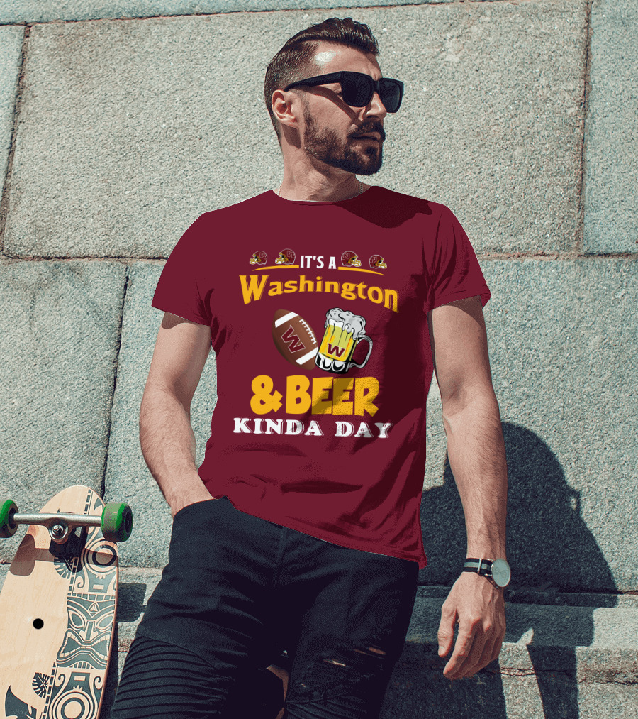 Washington Football And Beer Celebration Day T-Shirt