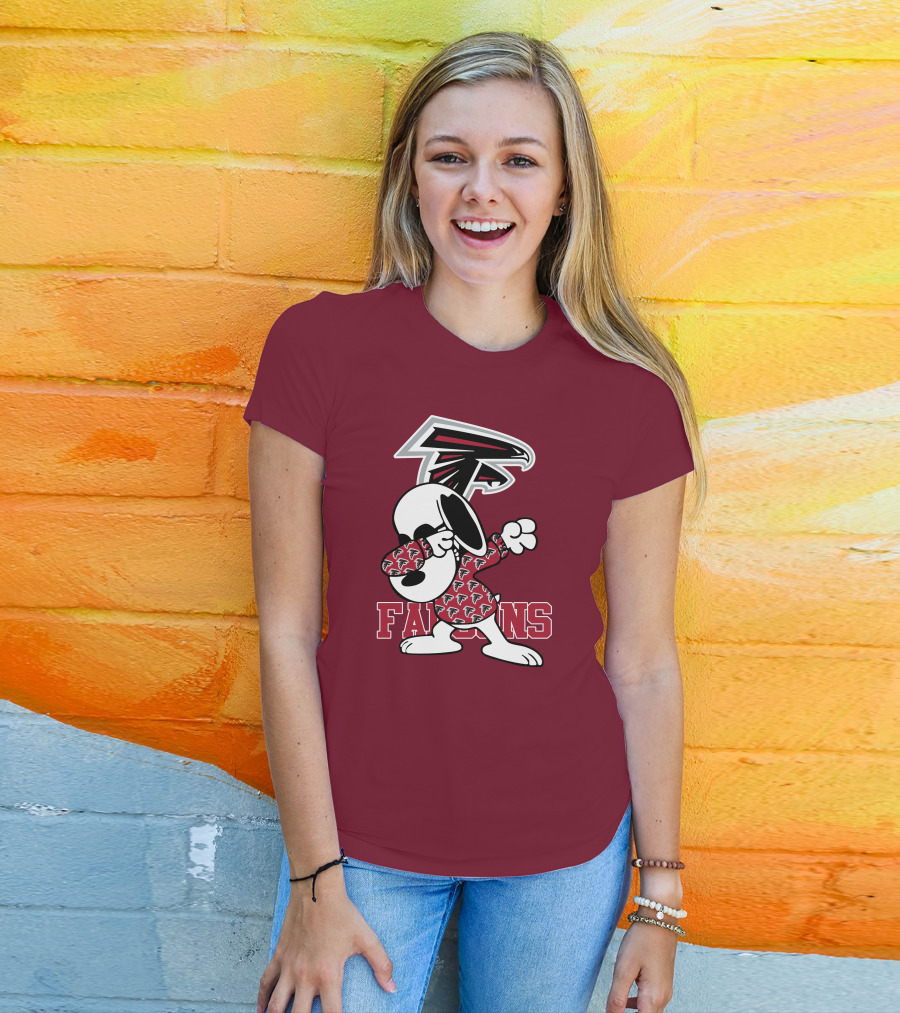 Atlanta Falcons Snoopy Dabbing T-Shirt