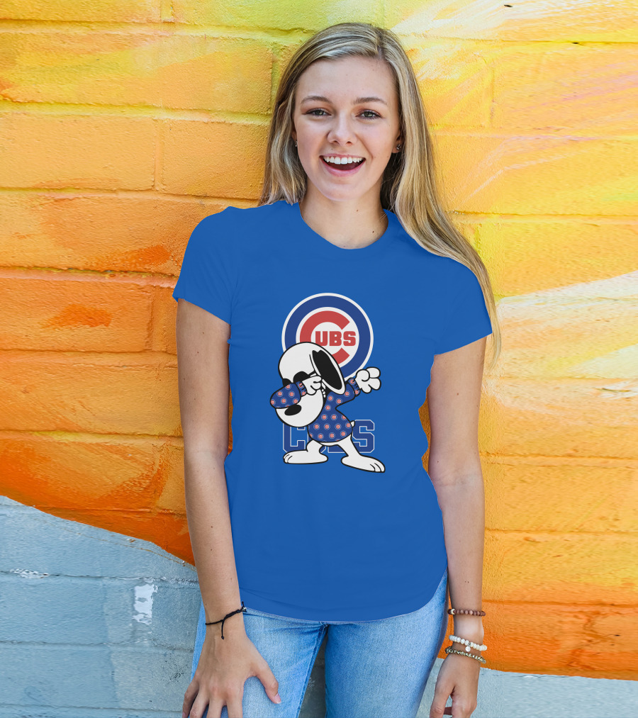 Chicago Cubs Snoopy Dabbing T-Shirt
