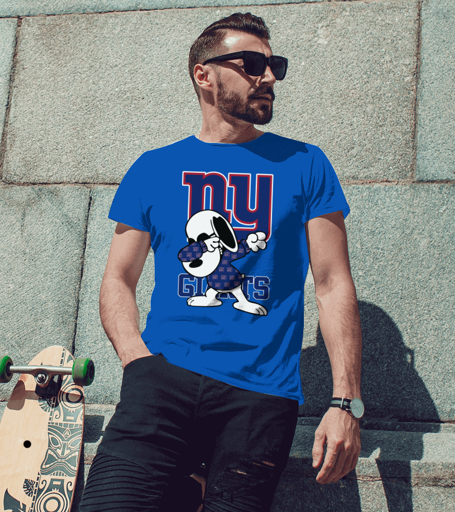 New York Giants Snoopy Dabbing Ny Giants T-Shirt