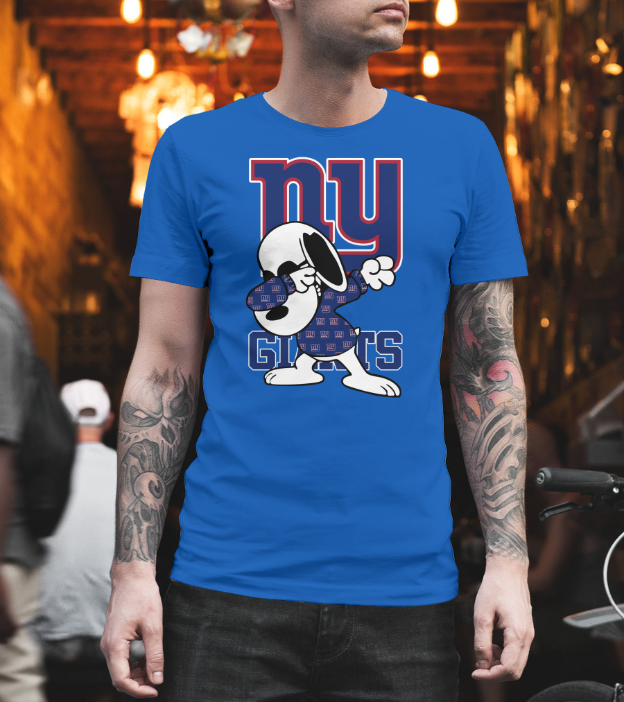 New York Giants Snoopy Dabbing ny Giants T-Shirt